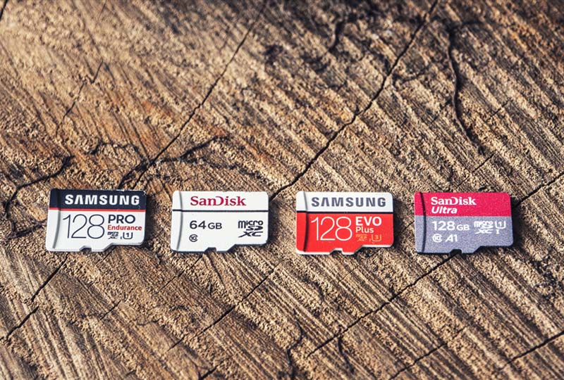 Samsung Pro Endurance Sandisk High Endurance Samsung Evo Plus Sandisk Ultra