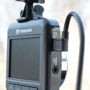 Transcend 200 Installed Showing USB Cable